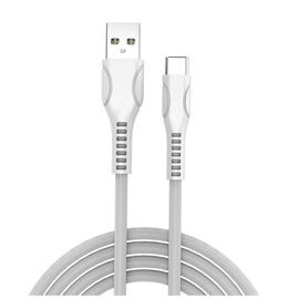 Дата кабель ColorWay USB 2.0 AM to Type-C 1.0m line-drawing white (CW-CBUC029-WH)