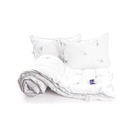 Одеяло Руно набор Одеяло деми из искусственного лебединого пуха Silver Swan 200х220 см с двумя подушками 50х (925.52_Silver Swan_demi)