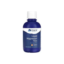 Минералы Trace Minerals Магний, 300 мг, вкус мандарина, Liquid Magnesium, 473 мл (TMR-00277)