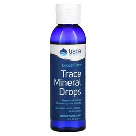 Минералы Trace Minerals Полный спектр микроэлементов в каплях, ConcenTrace, Full Spectrum, (TMR-00006)