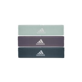 Эспандер Adidas Resistance Band Set (L, M, H) ADTB-10711 Набір Зелений, Фіолетовий, Темно-синій (885652018753)