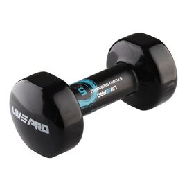 Гантель LivePro Studio Dumbbell LP8076-5 вінілова 1шт чорний Уні 5кг (2020301080080)