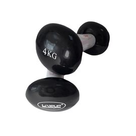 Гантельний набір LiveUp Vinyl Dumbbell Egg Head вінілові чорні 2х4кг LS2001-4 (6951376138313)