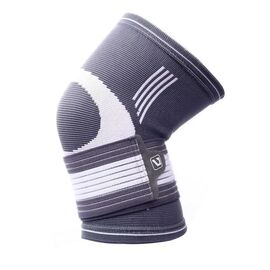 Фиксатор колена LiveUp Knee Support LS5676-S сірий, білий Уні S (6951376182316)