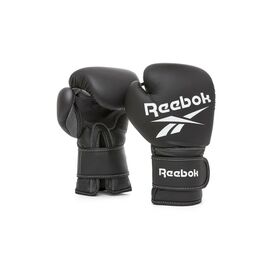 Боксерські рукавички Reebok Boxing Gloves чорний, білий RSCB-12010BK 10 унцій (885652010405)