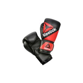 Боксерські рукавички Reebok Combat Leather Training Glove червоний, чорний RSCB-10100RDBK 14 унцій (5055436113607)