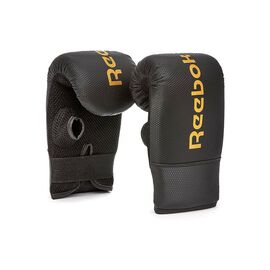 Боксерські рукавички Reebok Boxing Mitts Тренувальні чорний, золото RSCB-11130GD OSFM (885652018395)