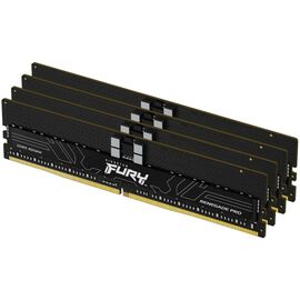 Модуль памяти для сервера Kingston 128GB 6000MT/s DDR5 ECC Reg CL32 DIMM (Kit of 4) FURY Renegade Pro EXPO (KF560R32RBEK4-128)