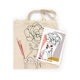 Набор для творчества Rosa Talent раскраска-экосумка, Floral Girl А3 38х42см (4823098541202)
