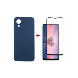 Чехол для мобильного телефона Dengos Kit for OPPO A17K case + glass (Blue) (DG-KM-02)