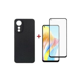 Чехол для мобильного телефона Dengos Kit for OPPO A78 4g case + glass (Black) (DG-KM-03)