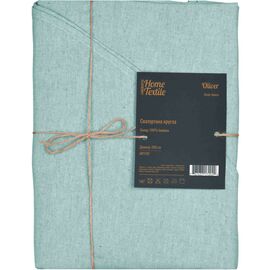 Скатерть Ardesto Oliver, 100% хлопок, бирюза круглая 200 см (ART11OT)