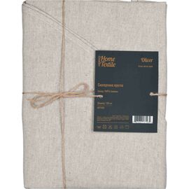 Скатерть Ardesto Oliver, 100% хлопок, серый светлый круглая 200 см (ART11OL)