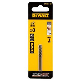 Сверло DeWALT по металлу Black & Gold,HSS-G, 2 х 49 х 24 мм, 3 шт. (DT20512)