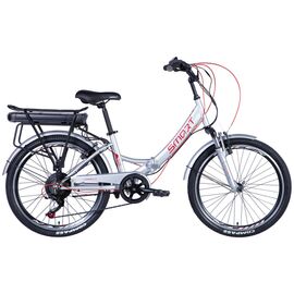 Электровелосипед Formula eSMART FRW AM Vbr 24" 15" 36B 12.5А*г St 2024 Срiблястий (ELB-FR-24-029)