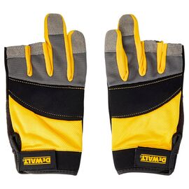 Защитные перчатки DeWALT частично открытые, разм. L/9, с накладками на ладони (DPG214L)