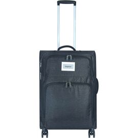 Чемодан Bagland Валенсия средняя 63 л. меланж черный (003796924) (972718414)