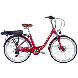 Електровелосипед Dorozhnik eRUBY AM 26" 17" 36B 17.5А*г AL 2024 Червоний (ELB-D-26-187)