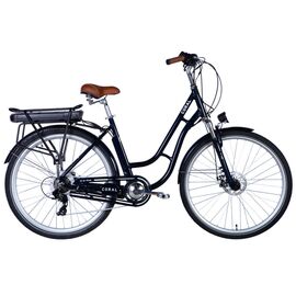 Електровелосипед Dorozhnik eCORAL 28" 19" 48B 12.5А*г St 2024 Темно-синій (ELB-D-28-047)