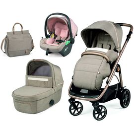 Коляска Peg-Perego 3 в 1 Book Mon Amour Lounge Рожеве золото (2000000130552) (PACK-BOOK31LG00001)