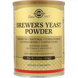 Травы Solgar Пивные Дрожжи в Порошке, Brewer's Yeast Powder, 400 гр (SOL-00380)