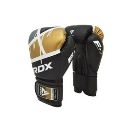Боксерские перчатки RDX F7 Ego Black Golden 10 унцій (BGR-F7BGL-10oz)