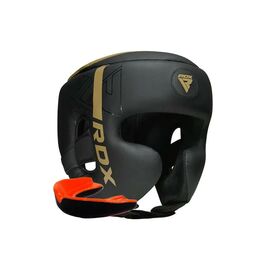 Боксерский шлем RDX F6 KARA Matte Golden L (HGR-F6MGL-L)