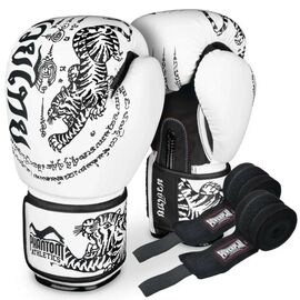 Боксерские перчатки Phantom Muay Thai White 16 унцій (PHBG2495-16)