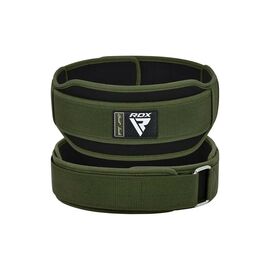 Атлетичний пояс RDX RX5 Double Belt неопреновий Army Green S (WBD-RX5AG-S)