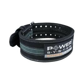 Атлетичний пояс Power System для пауерліфтингу PS-3800 PowerLifting шкіряний Black (PS-3800_2XL_Black_Grey)