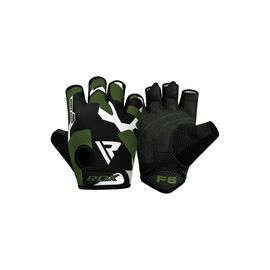 Рукавички для фітнесу RDX F6 Sumblimation Black/Green M (WGS-F6GN-M)
