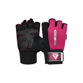 Рукавички для фітнесу RDX W1 Half Pink S (WGA-W1HP-S)