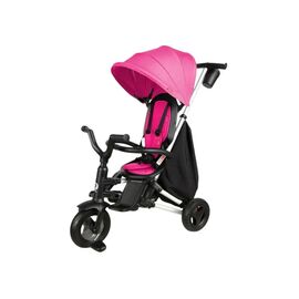 Детский велосипед QPlay Nova+ Rubber Floral Pink складаний триколісний (S700-13Nova+FloralPink)