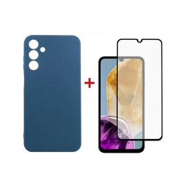 Чехол для мобильного телефона Dengos Samsung Galaxy M15 5G + Glass Blue (DG-KM-89)