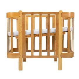 Кроватка Ingvart трансформер Nika 60 с опускной боковинкой (60х94, 60х120) натуральная (3190031028)