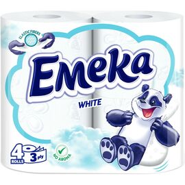 Туалетная бумага Emeka White 3 слоя 4 рулона (3800024035210)