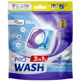 Капсулы для стирки Pro Wash Горная свежесть 10 шт. (4262396145109)
