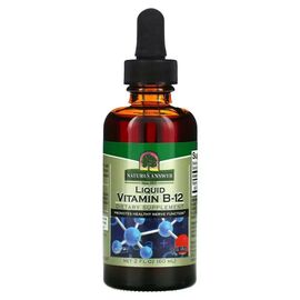 Витамин Nature's Answer Витамин B12 в каплях, 1000 мкг, Liquid Vitamin B12, 60 мл (NTA-26110)