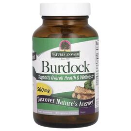 Травы Nature's Answer Лопух, 500 мг, Burdock, 90 вегетарианских капсул (NTA-16134)