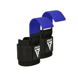 Гаки для тяги на зап'ястя RDX W5 Gym Hook Strap Blue Plus (WAN-W5U+)