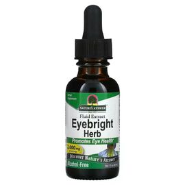 Травы Nature's Answer Очанка для глаз, экстракт без спирта, 2000 мг, Eyebright Herb, Fluid (NTA-00614)