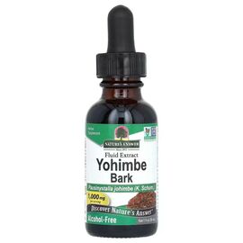 Травы Nature's Answer Экстракт коры йохимбе без спирта, 1000 мг, Yohimbe Bark, 30 мл (NTA-00687)