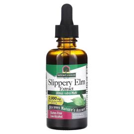 Травы Nature's Answer Скользкий вяз, 2000 мг, Slippery Elm Extract, 60 мл (NTA-00505)