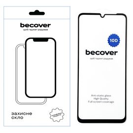 Стекло защитное BeCover Poco C65 10D Black (711527)