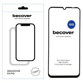 Стекло защитное BeCover Xiaomi Redmi 12C 10D Black (711371)
