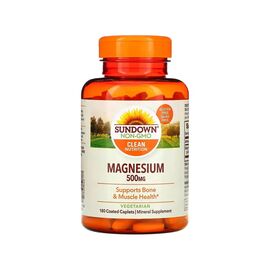 Минералы Sundown Магний, 500 мг, Magnesium, Sundown Naturals, 180 каплет (SDN-30173)