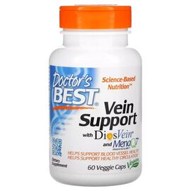Витамин Doctor's Best Поддержка вен, Vein Support with DiosVein and MenaQ7, 60 вегетарианских (DRB00185)