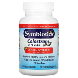 Витаминно-минеральный комплекс Symbiotics Молозиво, Colostrum Plus, 120 вегетарианских капсул (SYM04003)
