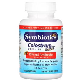 Витаминно-минеральный комплекс Symbiotics Молозиво, Colostrum Plus, 60 вегетарианских капсул (SYM04011)