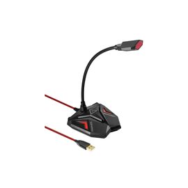 Микрофон Promate Streamer LED USB Maroon (streamer.maroon)